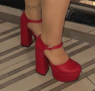 Some red heels...