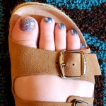 New shoes and pedicure