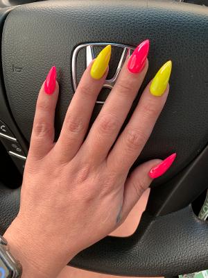 pink-yellow-pointed